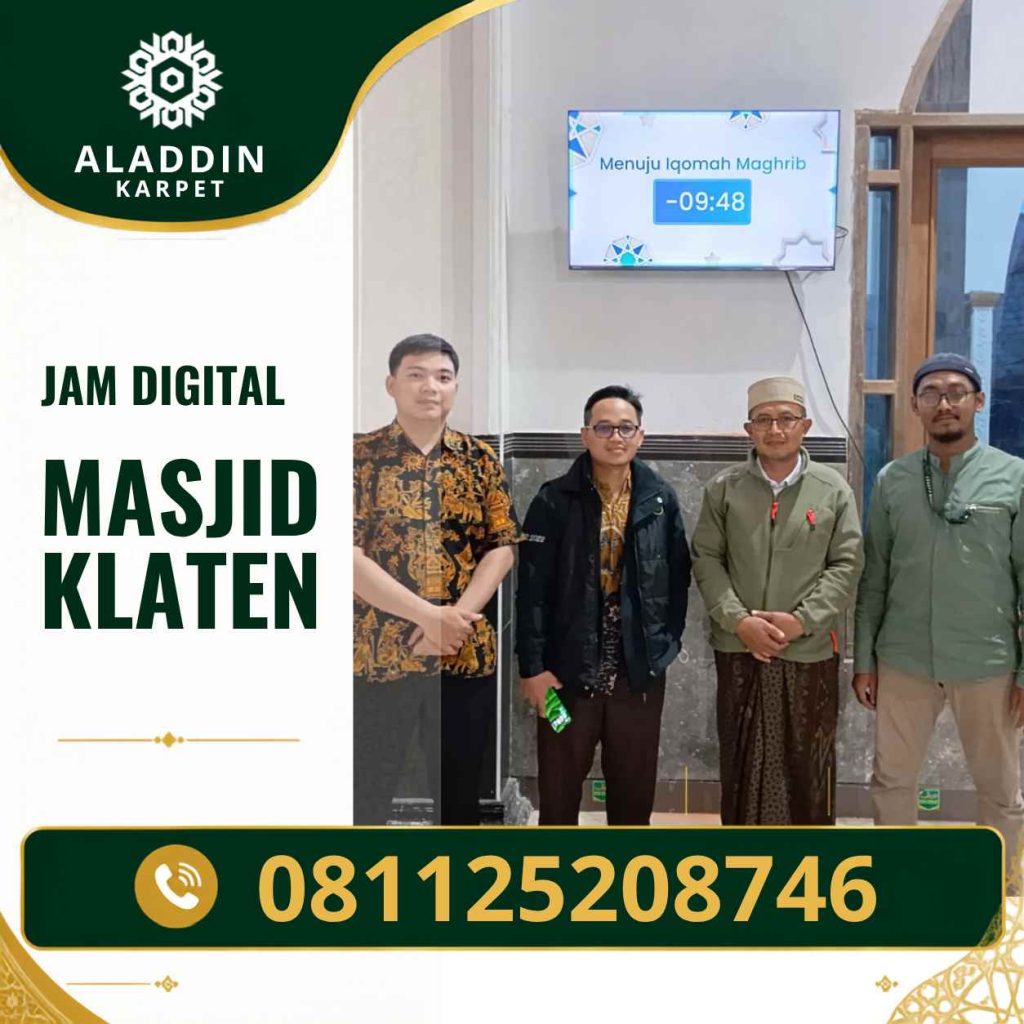 Toko Jam Digital Masjid Klaten dengan Teknologi Modern untuk Mendukung Pelayanan Jamaah