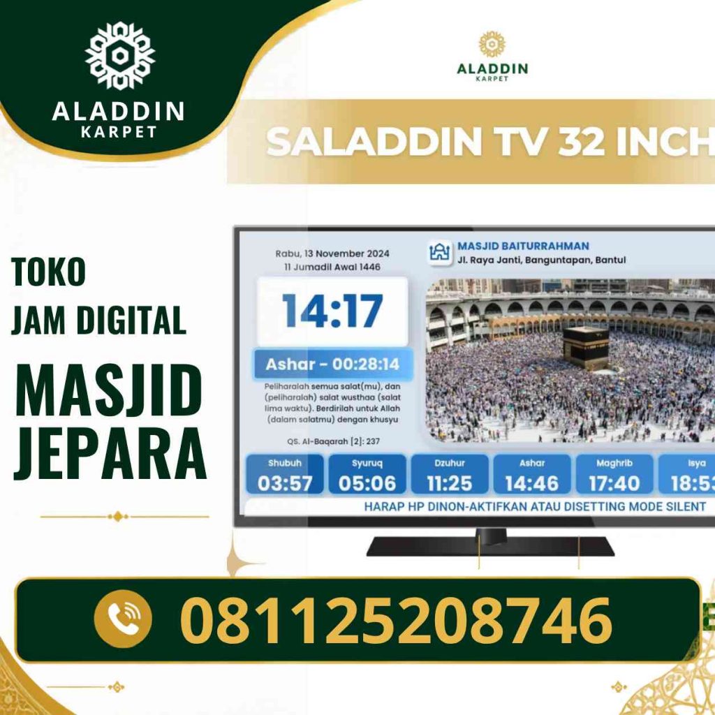 Jam Digital Masjid Jepara untuk Informasi Ibadah Modern
