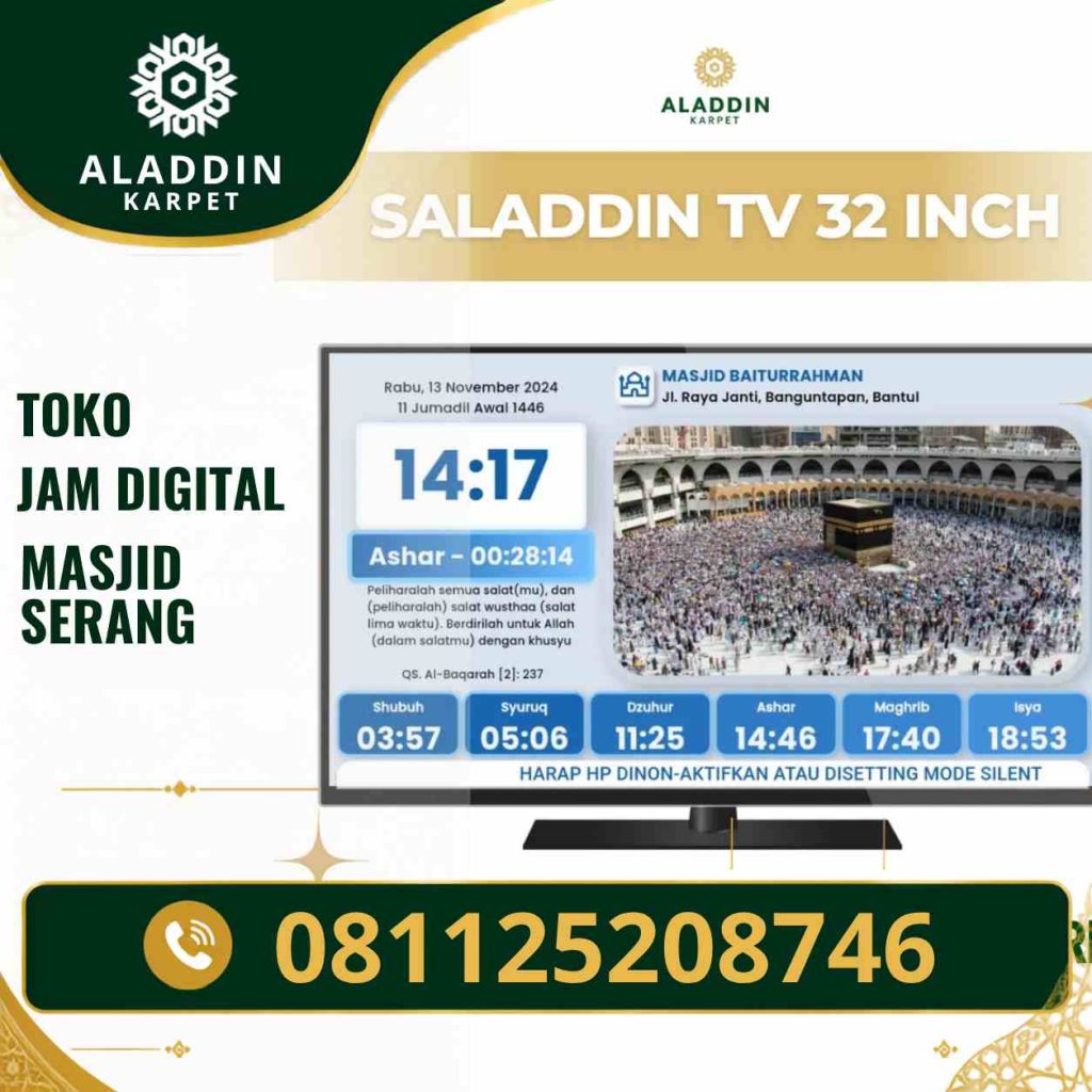 Jam Digital Masjid Serang untuk Informasi Ibadah Modern
